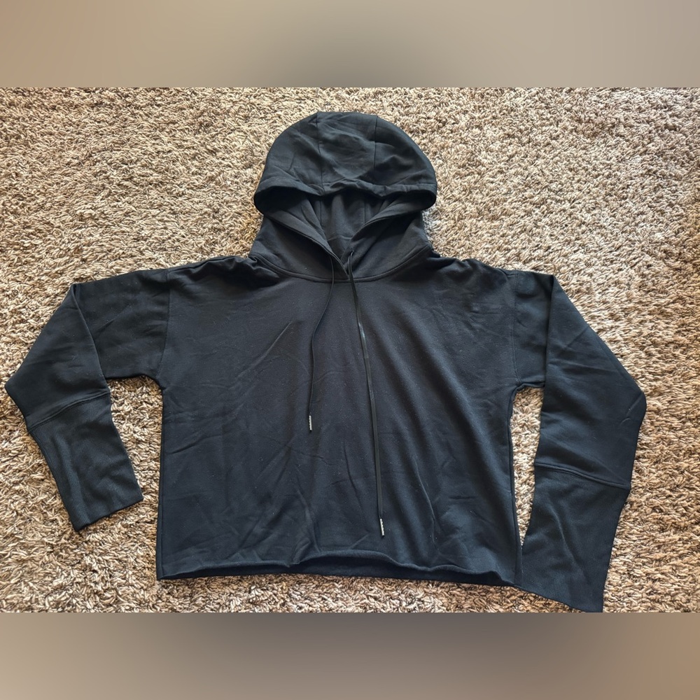 ARX LAB Black Cropped Hoodie